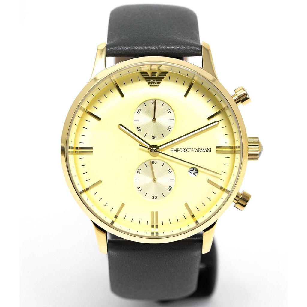 Emporio Armani Ar0386 Men S Gianni Chronograph Gold Pvd Watch – product image 4