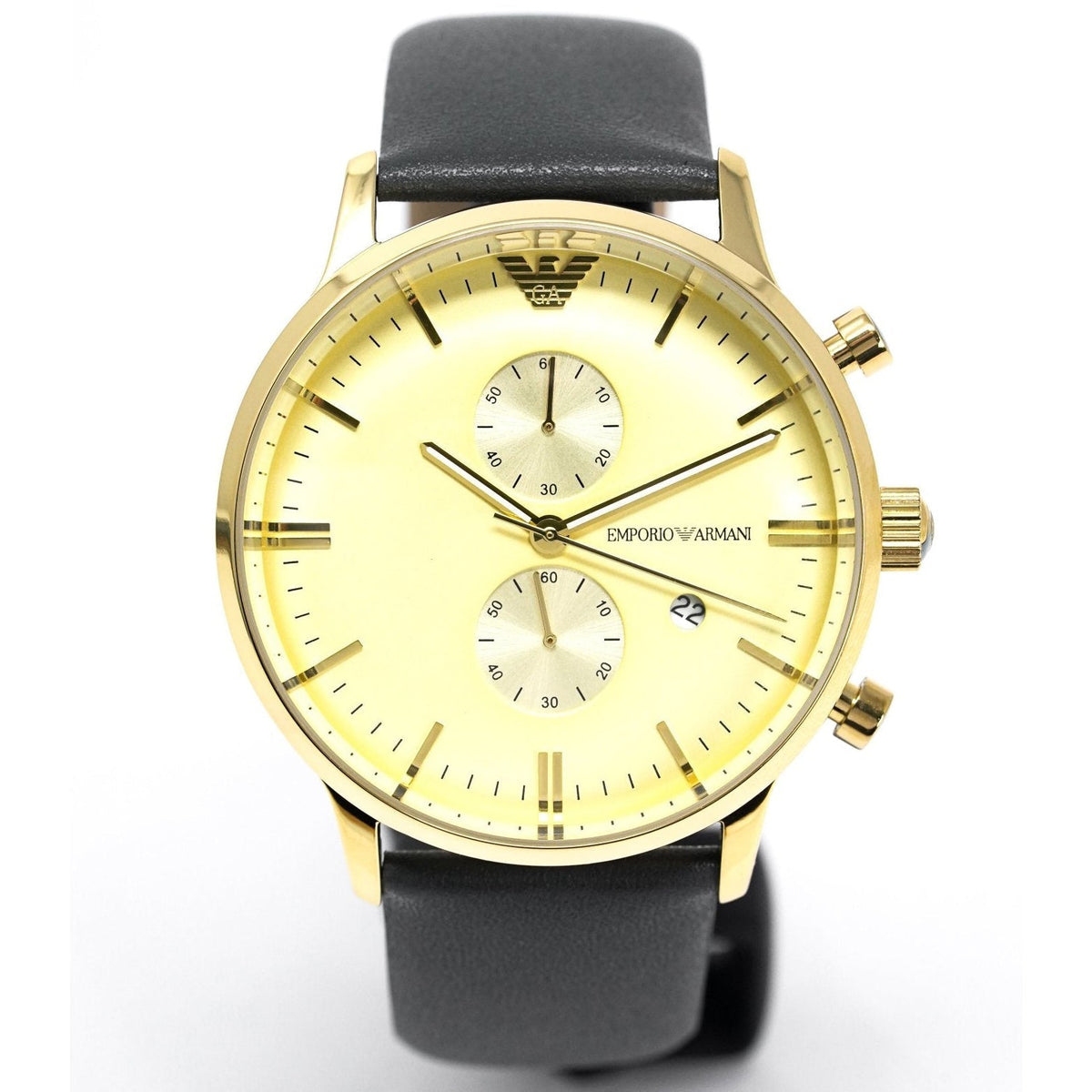 Emporio Armani Ar0386 Men S Gianni Chronograph Gold Pvd Watch – product image 4