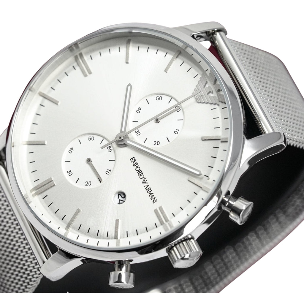 Emporio Armani Ar0390 Men S Chronograph Steel Watch – product image 2
