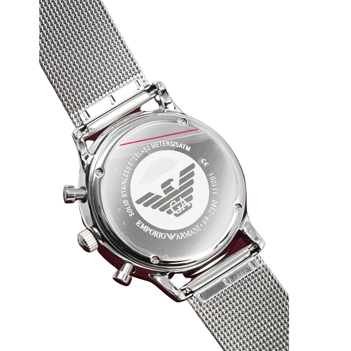 Emporio Armani Ar0390 Men S Chronograph Steel Watch – product image 3