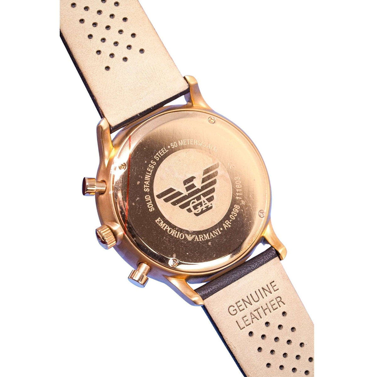 Emporio Armani Ar0398 Men S Classic Gianni Chronograph Rose Gold Watch – product image 2