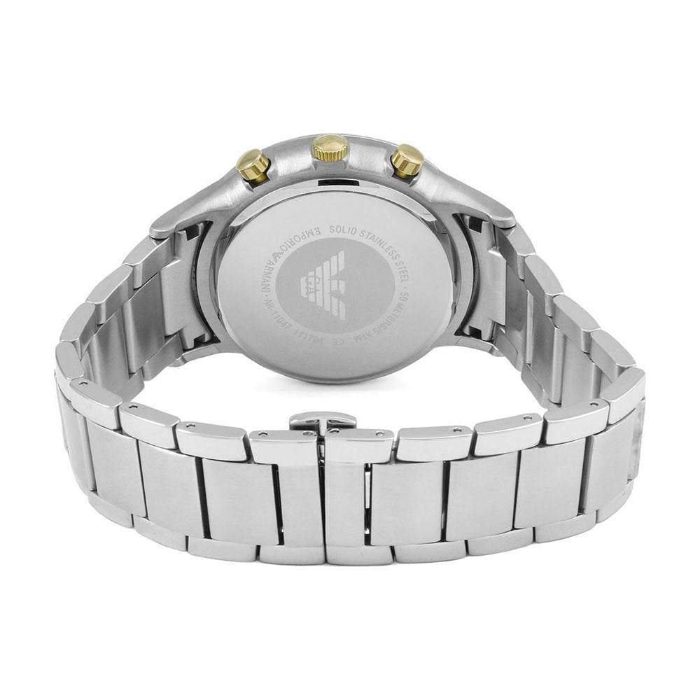 Emporio Armani Ar11047 Men S Silver Chronograph Watch – product image 2