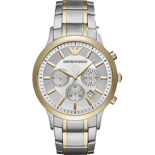 Emporio Armani Ar11076 Men S Two Tone Chronograph Watch