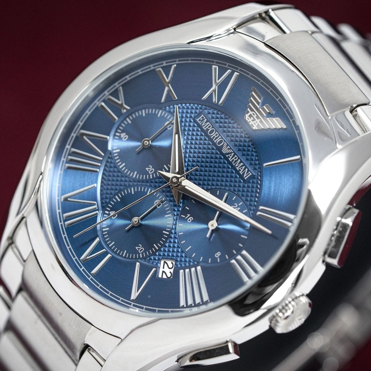 Emporio Armani Ar11082 Men S Chronograph Blue Watch – product image 2