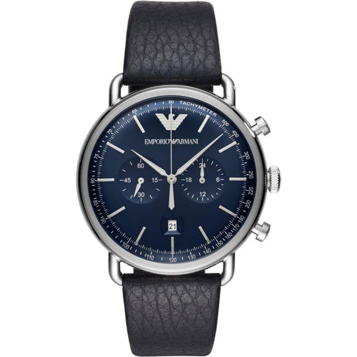 Emporio Armani Ar11105 Men S Aviator Blue Watch