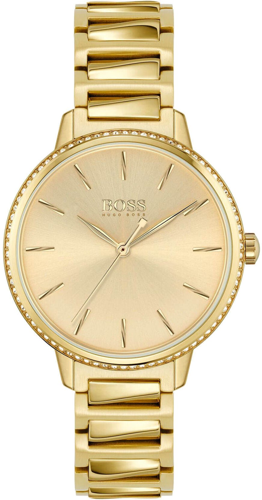 Hugo Boss Womens 1502541 Signature Gold Tone Stainless Steel Watch – product image 2