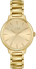 Hugo Boss Womens 1502541 Signature Gold Tone Stainless Steel Watch – product image 2
