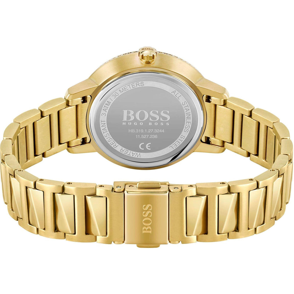Hugo Boss Womens 1502541 Signature Gold Tone Stainless Steel Watch – product image 3