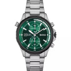 Hugo Boss Men's 1513930 Chronograph Stainless Steel Watch With Green Dial