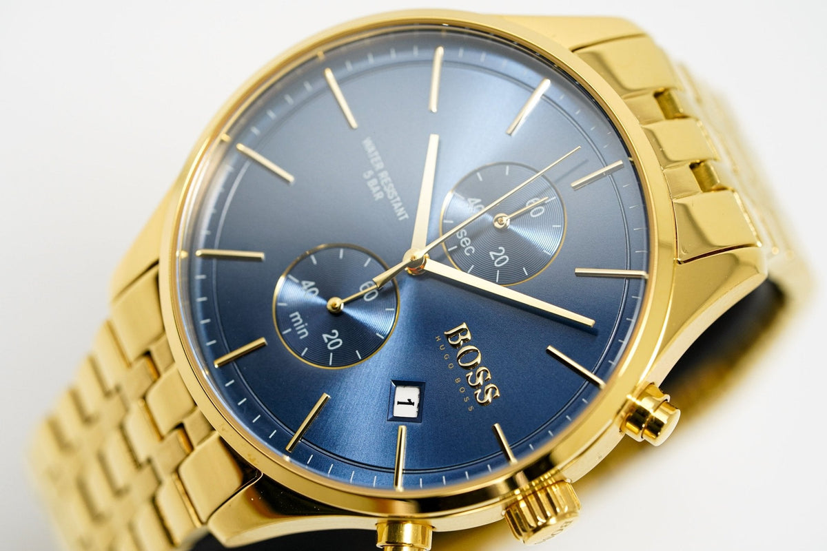Hugo Boss Men S Watch Associate Yellow Gold Blue Hb1513841 – product image 3