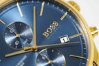 Hugo Boss Men S Watch Associate Yellow Gold Blue Hb1513841 – product image 4
