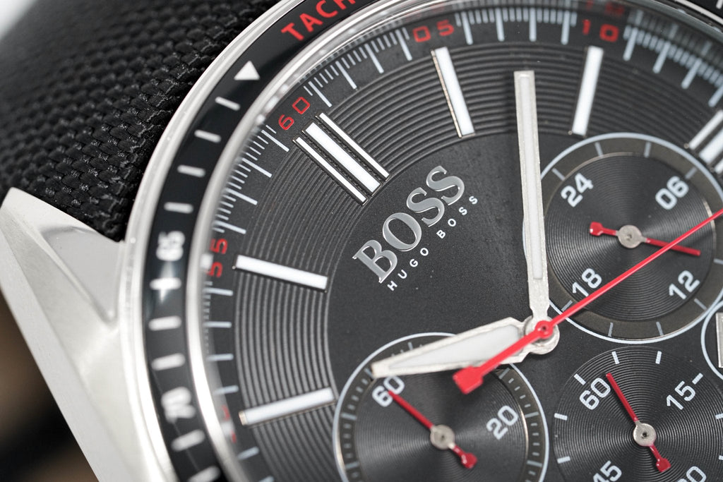 Hugo Boss Men S Watch Chronograph Black Driver Fabric Leather Hb1513087 – product image 4