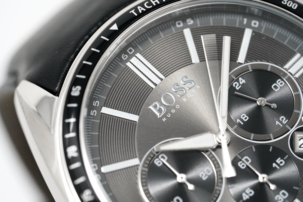 Hugo Boss Men S Watch Chronograph Black Driver Leather Hb1513085 – product image 4