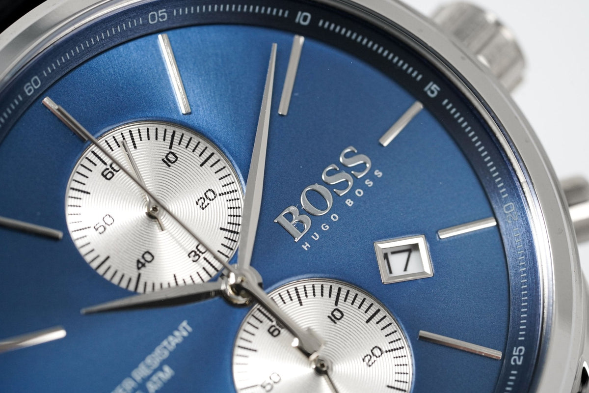 Hugo Boss Men S Watch Chronograph Blue Jet Leather Hb1513283 – product image 4