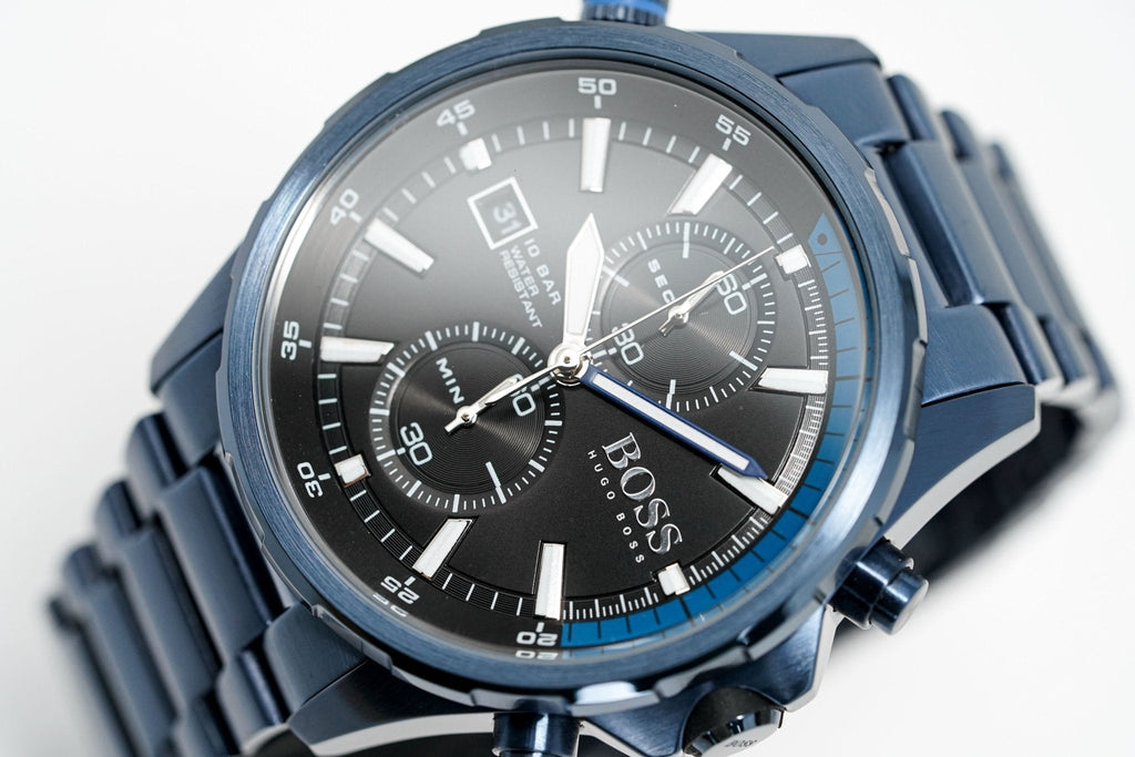 Hugo Boss Men S Watch Chronograph Globetrotter Blue Pvd Hb1513824 – product image 3