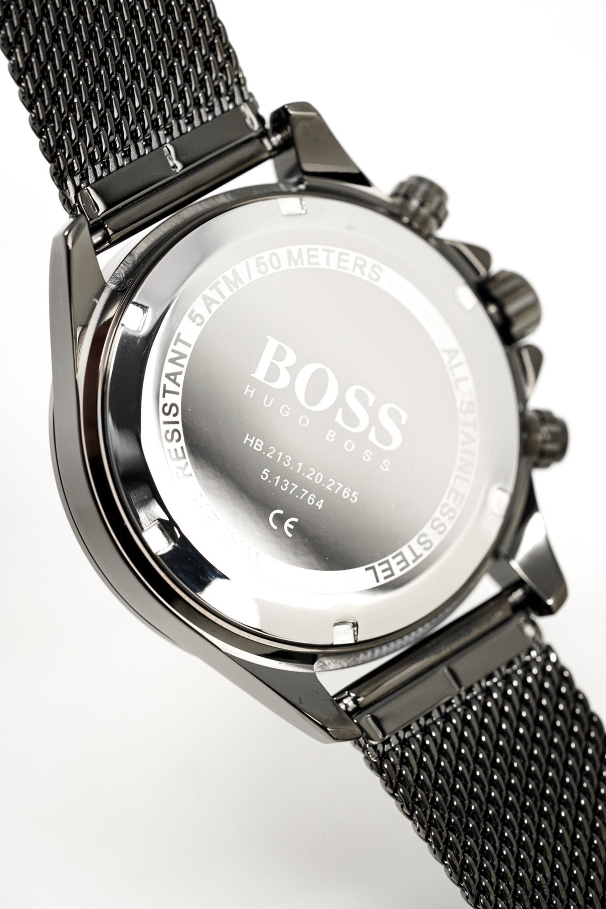 Hugo Boss Men S Watch Chronograph Ikon Grey Mesh Hb1513443 – product image 2