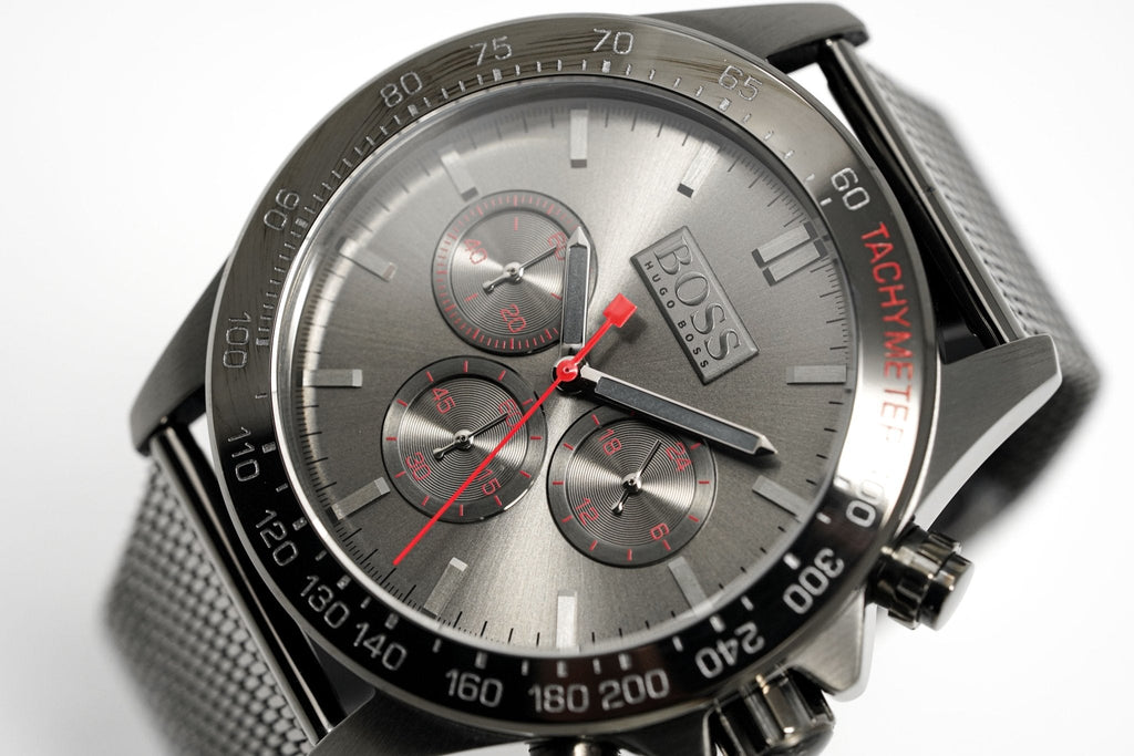 Hugo Boss Men S Watch Chronograph Ikon Grey Mesh Hb1513443 – product image 3