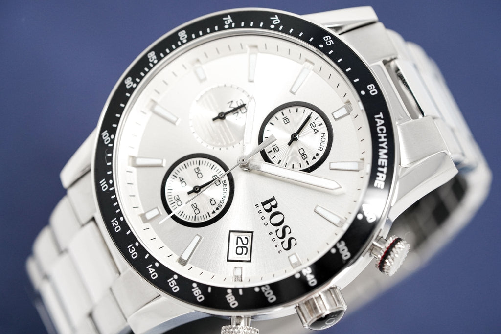 Hugo Boss Men S Watch Chronograph Rafale Silver Hb1513511 – product image 3