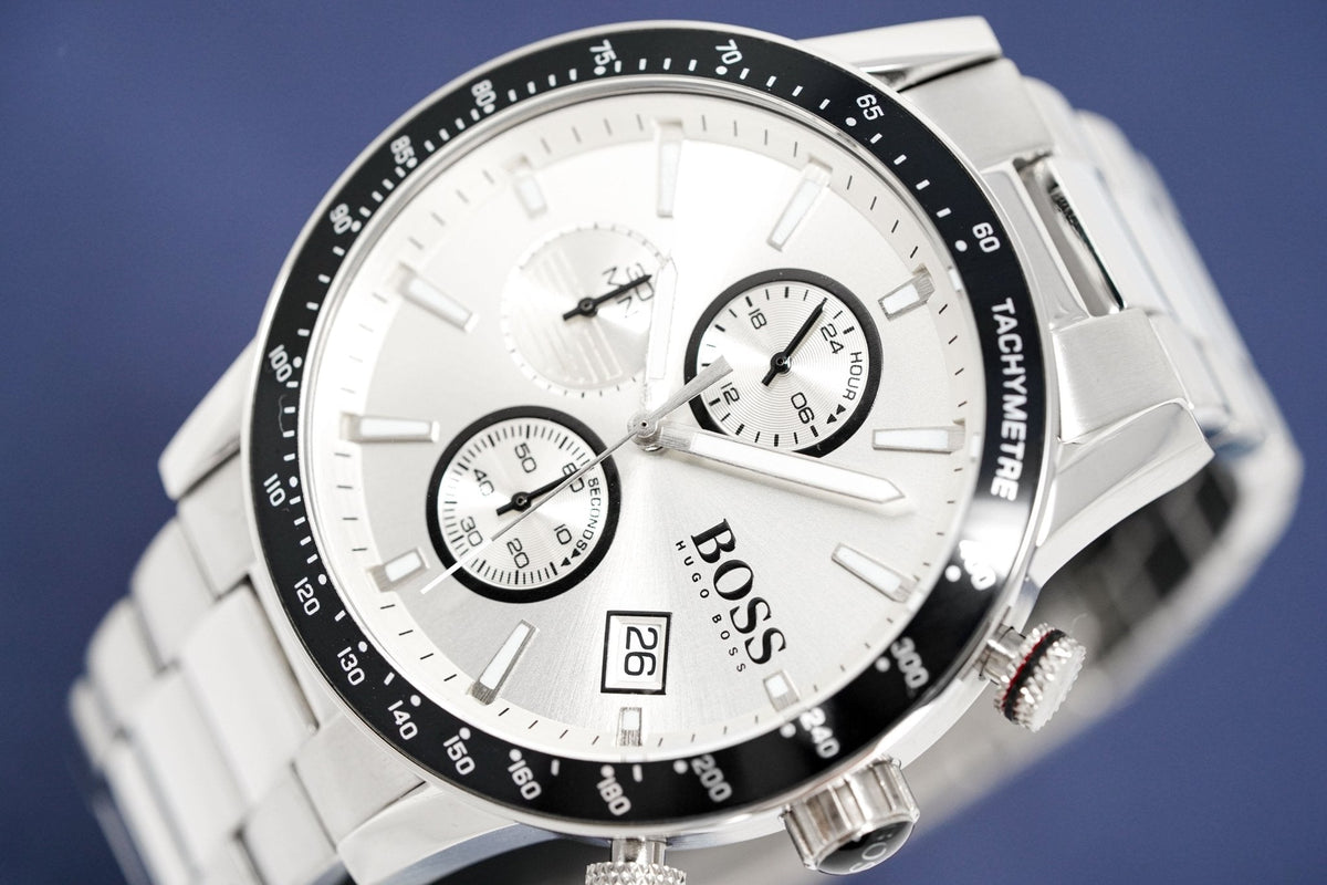 Hugo Boss Men S Watch Chronograph Rafale Silver Hb1513511 – product image 3