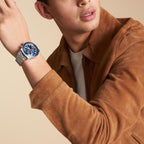 Fossil Sport Tourer Chronograph Stainless Steel Bracelet Blue Dial Men's Watch FS6047 – product image 4