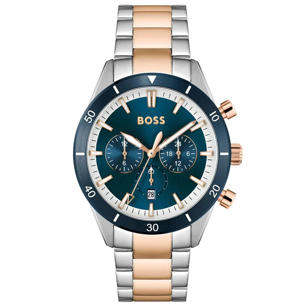 Hugo Boss Men's 1513937 Santiago Chronograph Two Tone Watch
