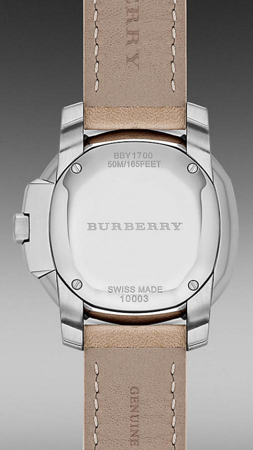 Burberry The Britain Brown Dial Brown Leather Strap Watch For Women BBY1700 – product image 4