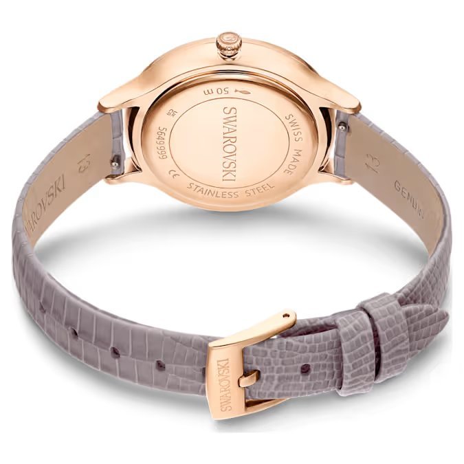Swarovski Octea Nova Quartz Rose Gold Tone Taupe Watch 5649999 – product image 3