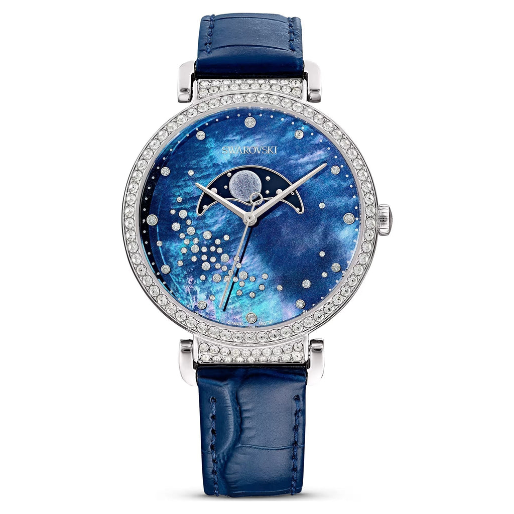 Swarovski Passage Moon Phase Women's Blue Watch 5613320