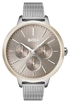 Hugo Boss Womens 1502423 Symphony Rose Gold Tone Stainless Steel Mesh Watch