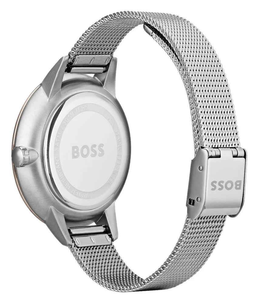 Hugo Boss Womens 1502423 Symphony Rose Gold Tone Stainless Steel Mesh Watch – product image 3