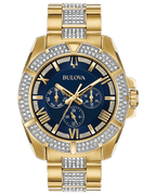 Bulova Crystal Men's Gold Watch 98C128 – product image 2
