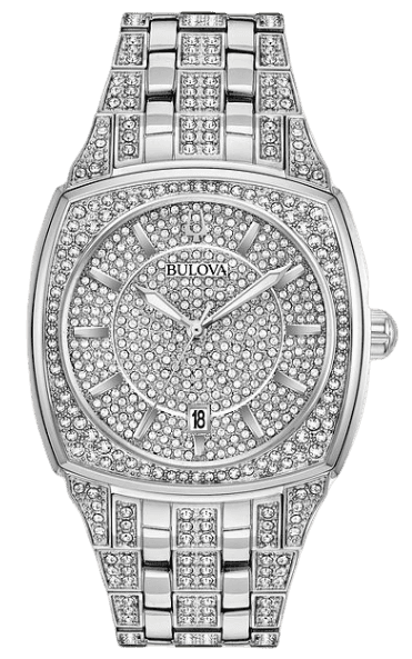 Bulova Phantom Crystal Men's Silver Watch 98B296 – product image 3