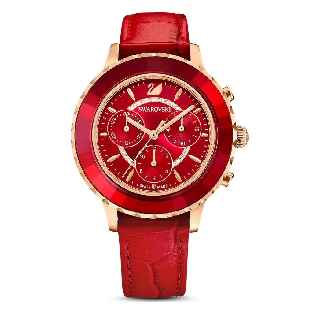 Swarovski Octea Lux Chrono Women's Red Watch 5646975