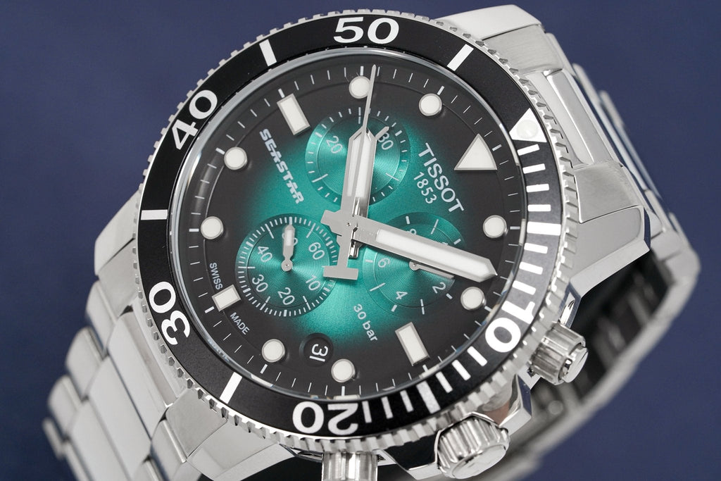 Tissot Chronograph Men's Watch Seastar 1000 Green T1204171109101 – product image 2