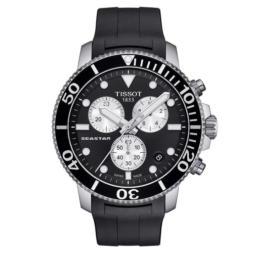 Tissot Chronograph Watch Seastar 1000 Orange T1204171705100