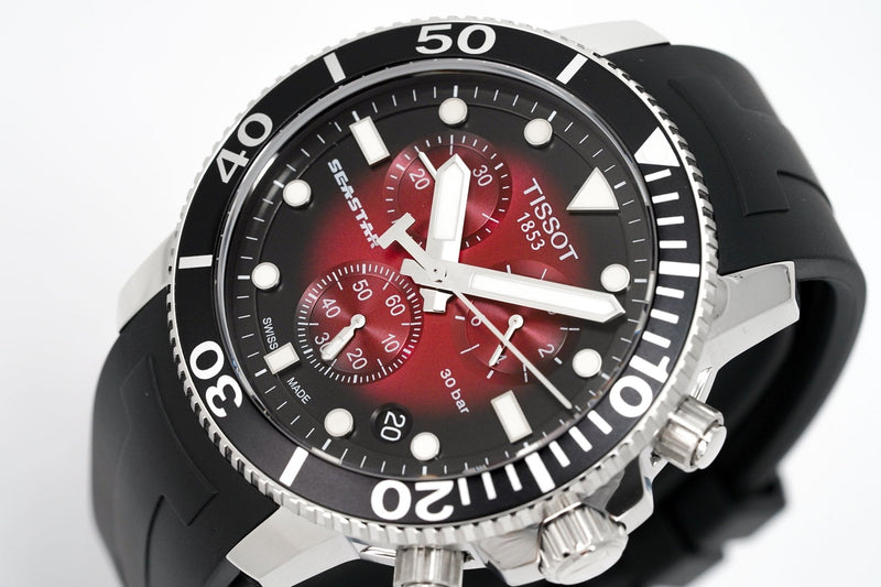 Tissot Chronograph Watch Seastar 1000 Red Rubber T12041742100 – product image 2