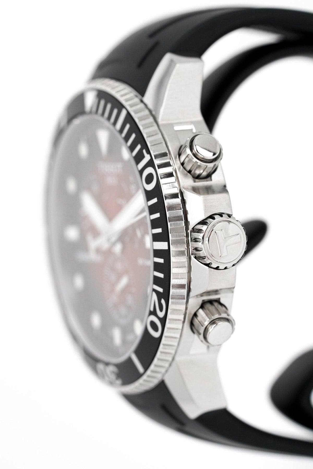 Tissot Chronograph Watch Seastar 1000 Red Rubber T12041742100 – product image 4