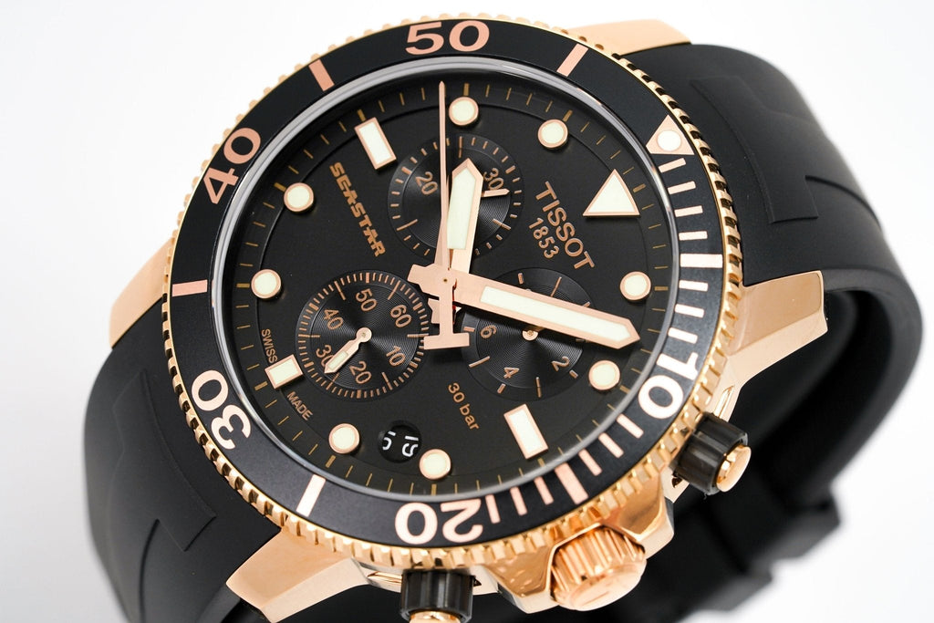 Tissot Chronograph Watch Seastar 1000 Rose Gold T1204173705100 2 – product image 2