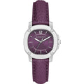 Burberry Brit The Britain Maroon Dial Maroon Leather Strap Watch For Women BBY1714