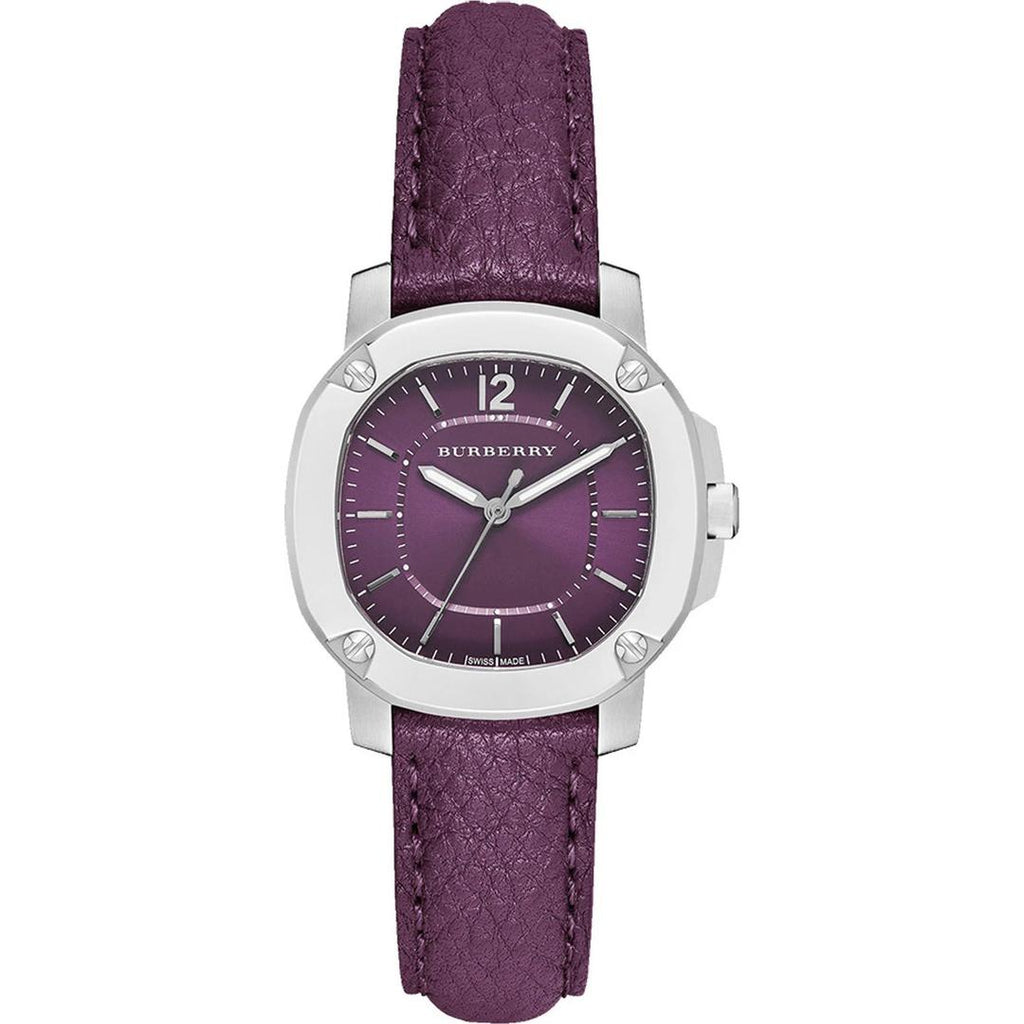 Burberry Brit The Britain Maroon Dial Maroon Leather Strap Watch For Women BBY1714 – product image 2