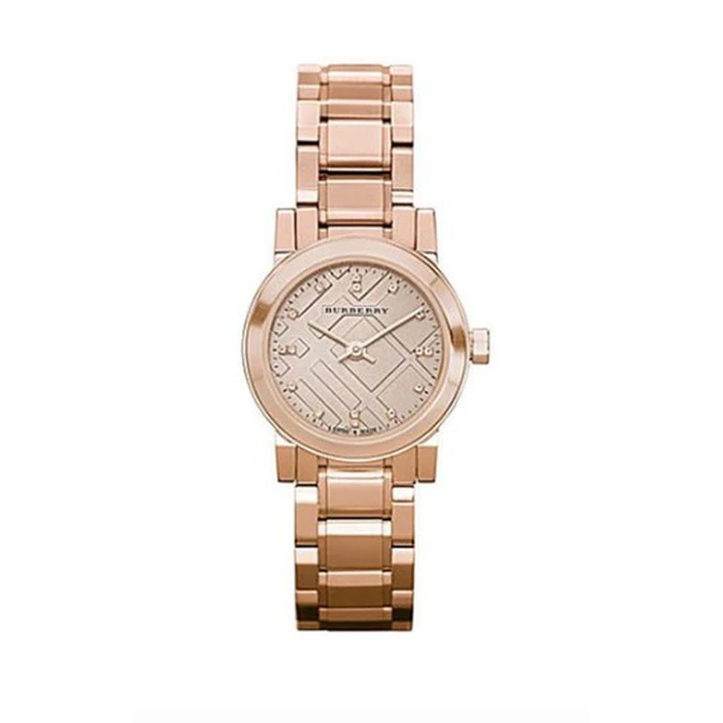 Burberry Women's Watch The City Diamonds 26mm Rose Gold BU9215