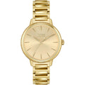 Hugo Boss Womens 1502541 Signature Gold Tone Stainless Steel Watch