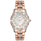 Bulova Crystal Women's Mother-of-Pearl Watch 98L197