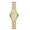 Burberry Women's Watch The City Engraved Check Gold BU9234