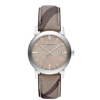 Burberry Women's Watch Smoke Check Strap BU9118